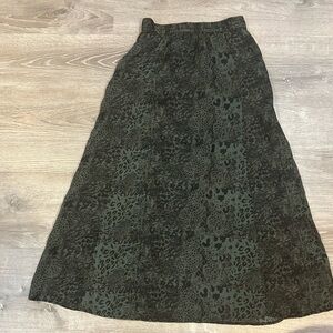 MKT studio Leopard Print Skirt - Green size 36 stretchy waist